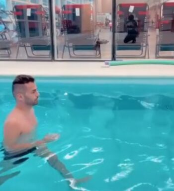 Thiago Maia compartilha o início da fisioterapia no CT do Flamengo: ‘Feliz pela evolução’